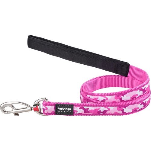 Dingo Lead Pink Camo Medium 20MMX1.2M