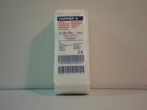 Topper 8 Swab 5x5cm Pack of 100