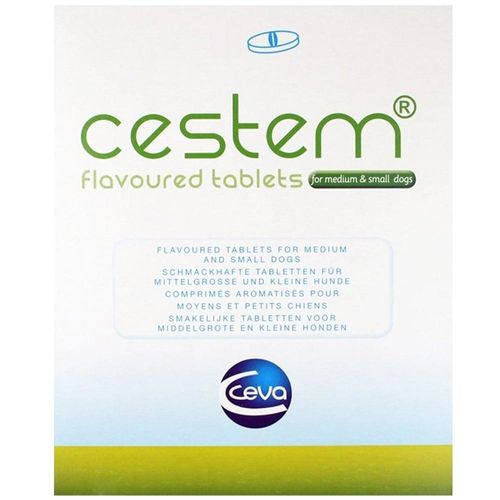 Cestem Flavour Tablets S/M Dog