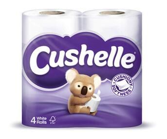 Cushelle Toilet Tissue Pack of 4