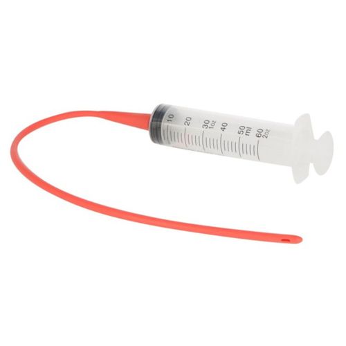 Lamb Feeder Syrine & Latex Tube Red EA