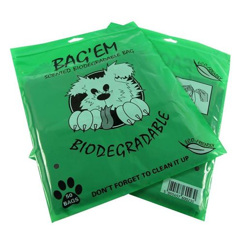 Poop Bag (Bag Em) Scented Biodegrad Pack of 50