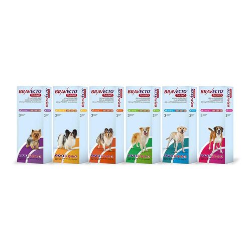 Bravecto Triuno 100mg Tablets Dog Pack of 3