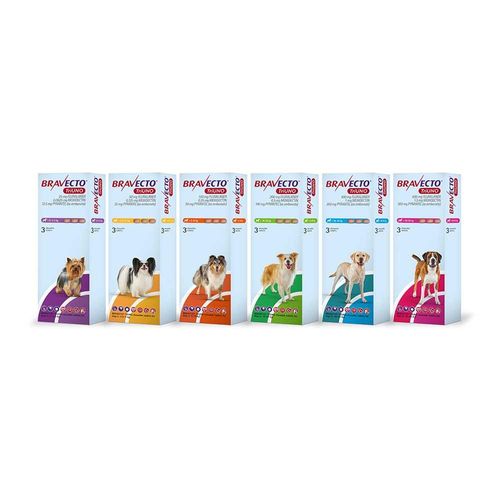Bravecto Triuno 25mg Tablets Dog Pack of 3