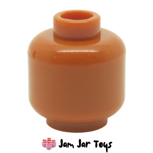 LEGO Dark Orange Plain Minifigure Head