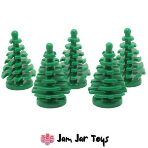 LEGO® Pine Trees Small Green Xmas Spruce / Plants X5 A26