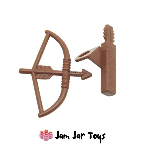 LEGO Bow Arrow and Quiver - Reddish Brown