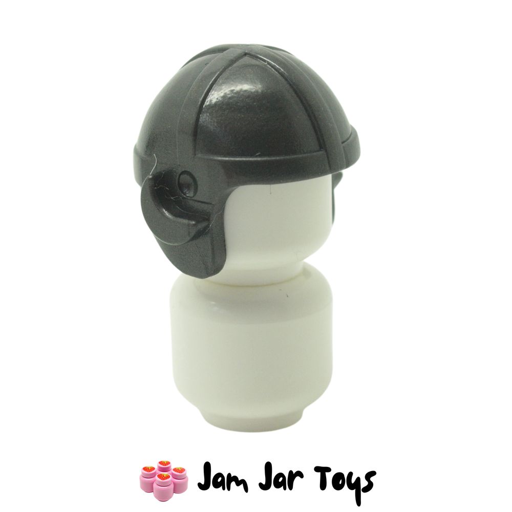 LEGO Flying Helmet, Aviator Cap Pearl Dark Grey.
