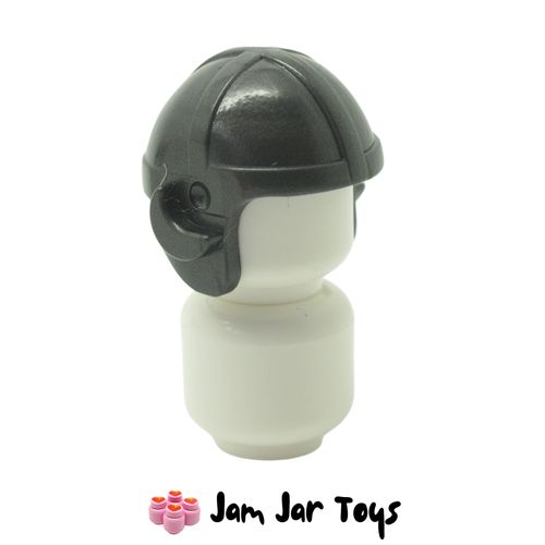 LEGO Flying Helmet, Aviator Cap Pearl Dark Grey.