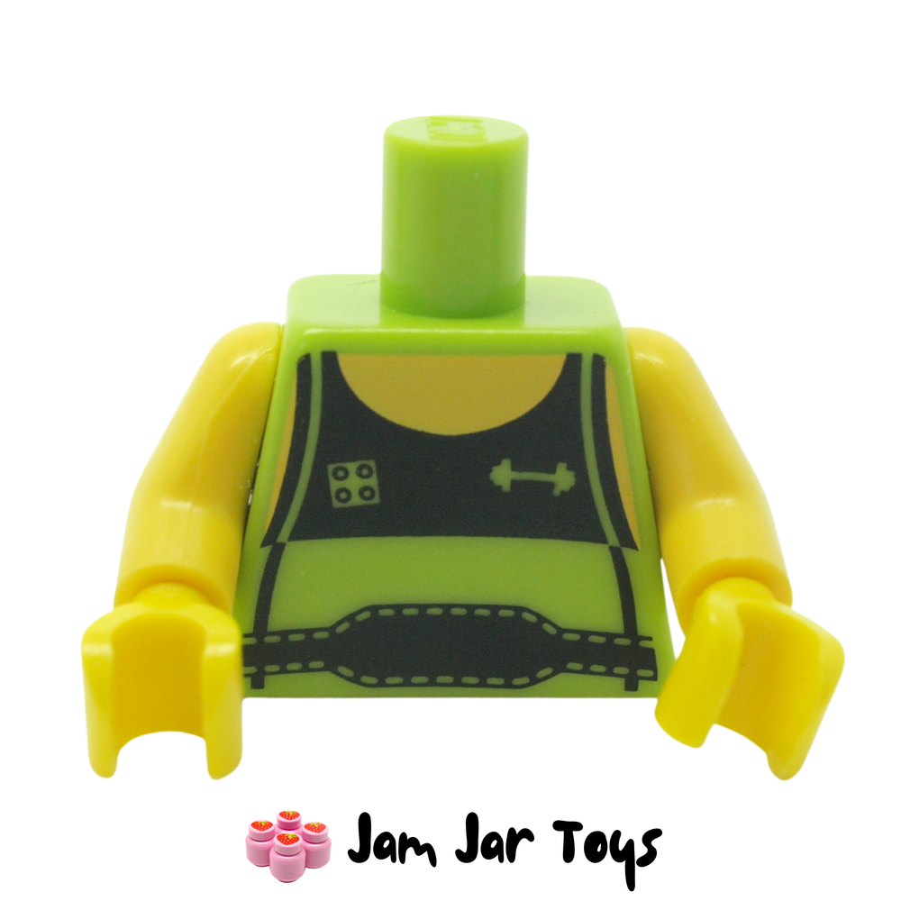 LEGO Torso Tank Top Black Front Weight Lifter's Belt