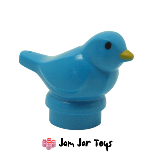LEGO Bird Blue Orange Beak Side View