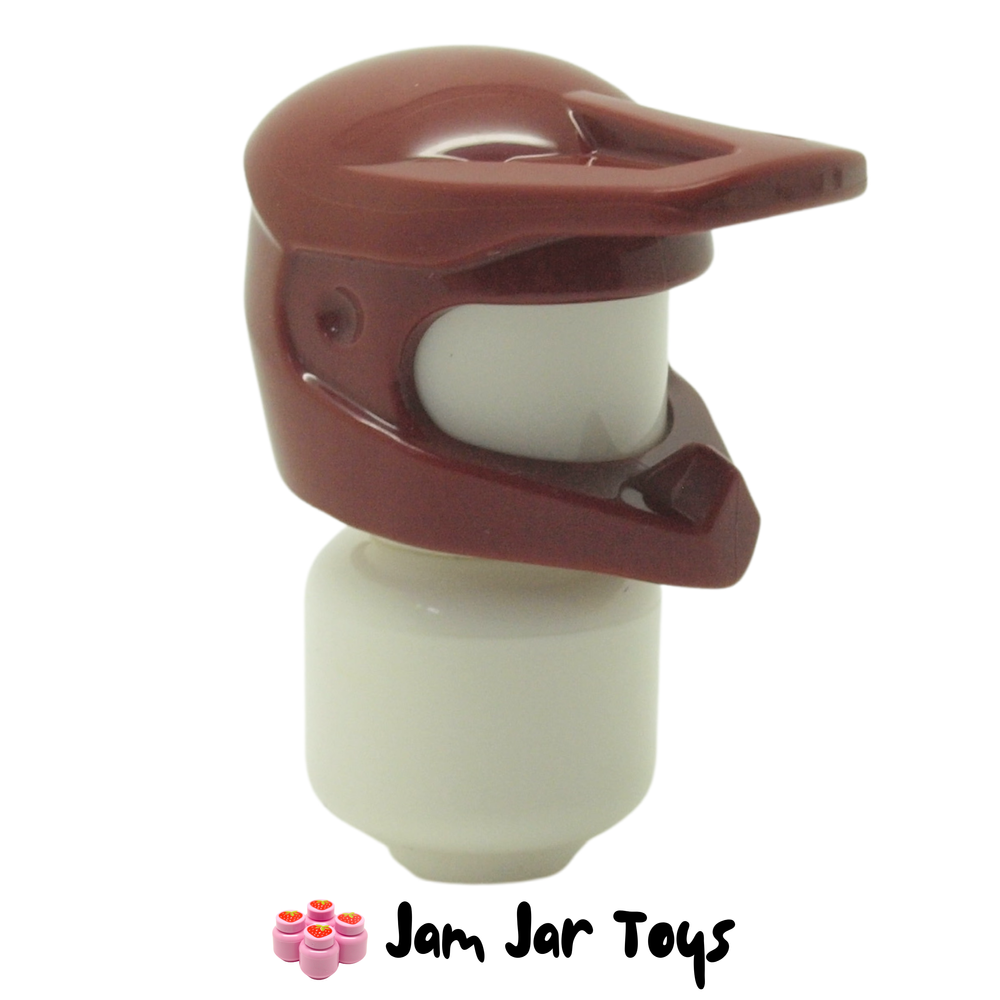 LEGO Dirt Bike Helmet Dark Red