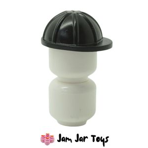 LEGO® Black Construction Helmet – Minifigure Contractors Hard Hat – City, Friends & MOC – HG49