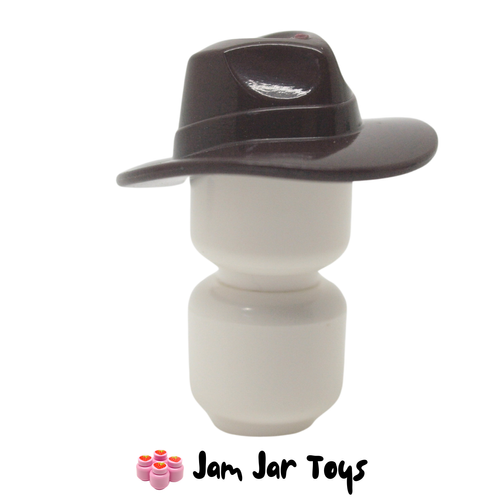 LEGO Dark Brown Fedora Hat