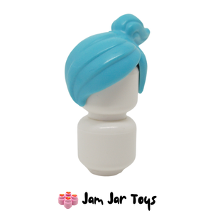 LEGO® Medium Azure Hair, Ponytail Off Centre H221