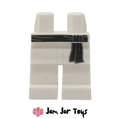 LEGO White Legs with Black Sash
