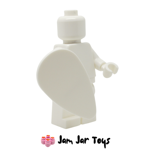 LEGO White Shield Ovoid Plain