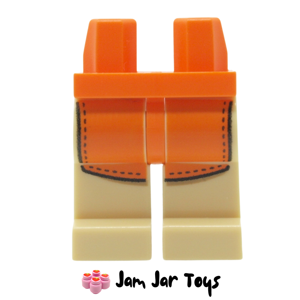 LEGO Tan Legs with Orange Apron