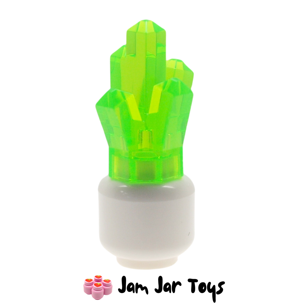 LEGO Trans-Bright Green Jewel Rock Crystal 5 Point