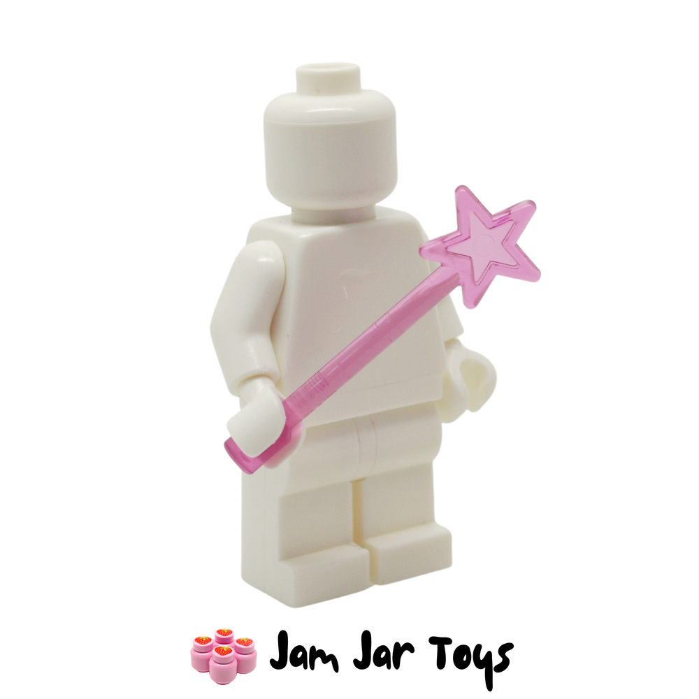 LEGO Trans-Neon Dark Pink Magic Wand Fairy Wand.