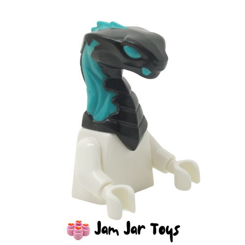LEGO Maaray Guard / Glutinous Snake Head with Dark Turquoise Flames,