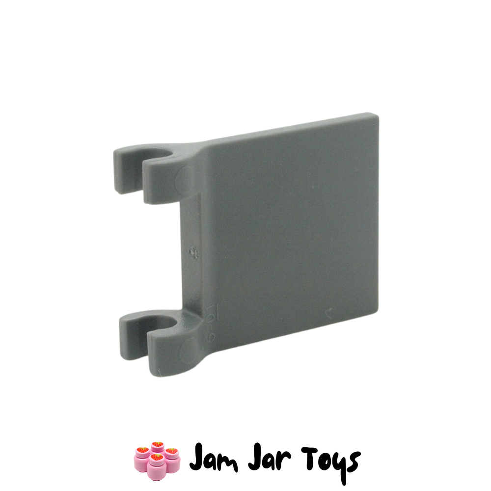 LEGO Dark Bluish Grey Flag 2 x 2 Square, Flared Clip Edge