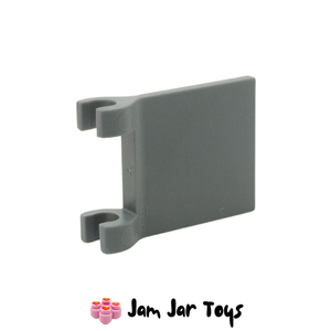 LEGO® Dark Bluish Grey Flag 2 x 2 Square, Flared Clip Edge A200