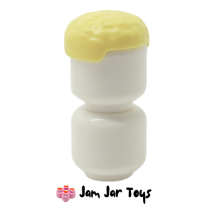 LEGO® Hair Short Curly, No Sides, Bright Light Yellow FPH21