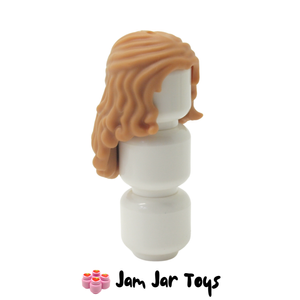 LEGO® Lavender Brown Hair Long Wavy, Partially Tied Back Medium Nougat FPH27