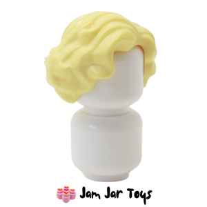 LEGO® Hollywood Starlet Cool Yellow Hair Short Wavy with Side Parting FPH41