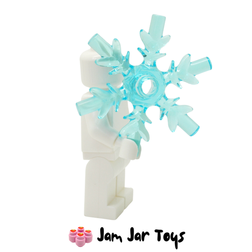 LEGO Trans Light Blue Snowflake 4 x 4