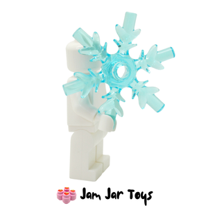 LEGO® Trans Light Blue Snowflake 4 x 4 A219