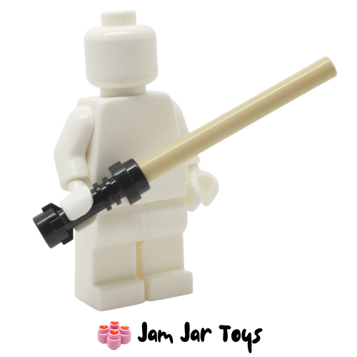 LEGO Star Wars Lightsaber With Black Hilt and Tan Wand