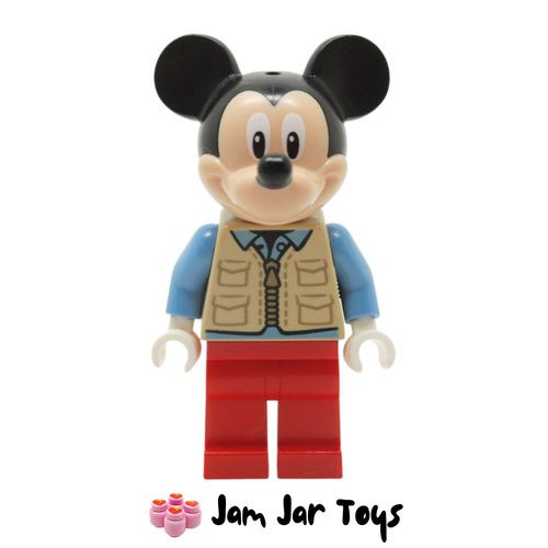 LEGO Mickey Mouse Disney Mini Figure - Tan Safari Vest and Medium Blue Shirt