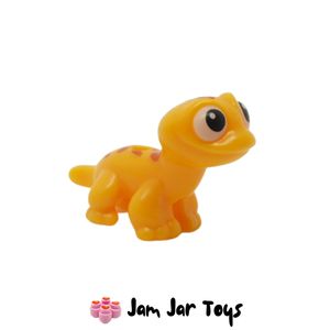 LEGO® Popcorn Salamander Bright Light Orange, Black Eyes, Dark Orange Spots P125