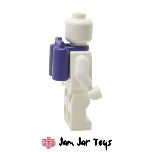 LEGO Minifigure Accessory Dark Purple Airtanks Side View