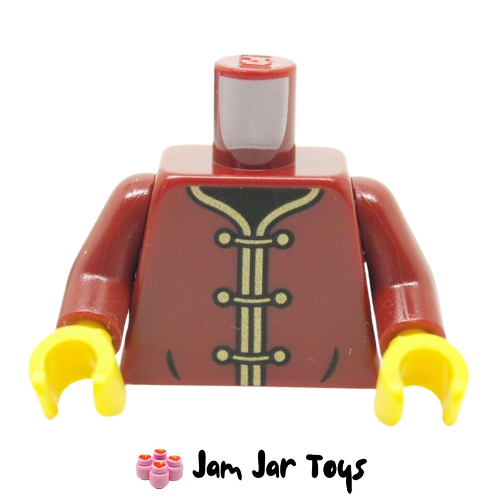 LEGO Dark Red Robes with Gold Clasps