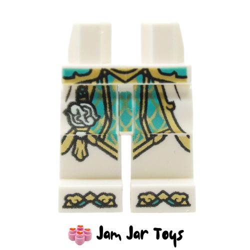 LEGO Dragon of the East White Legs with Gold/Dark Turquoise Decorations