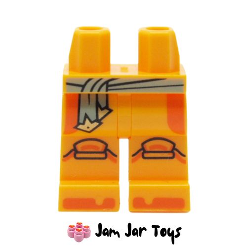 LEGO Arin Bright Light Orange Legs with Dark Tan Belt, Knee Caps