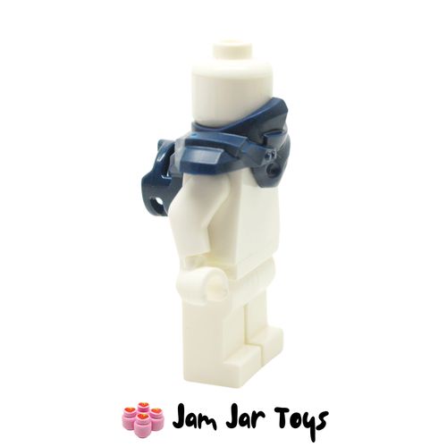 LEGO Dark Blue Shoulder Guard with Hood and Katana Holder Side View