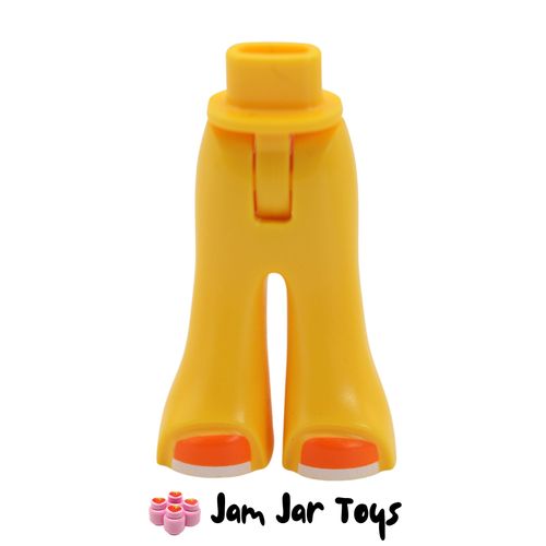 LEGO Yellow Minidoll Legs / Pants with Orange Shoes.