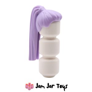 LEGO® Karina Lavender Long Straight Hair, Ponytail. FPH144