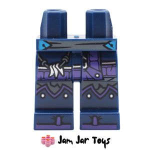 LEGO® Dark Blue Legs, Purple Coat, Grey / Azure Belt. L240