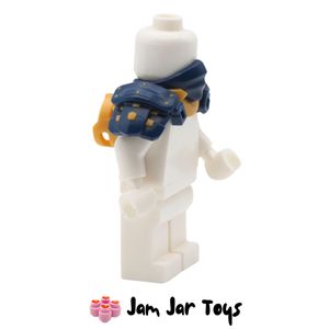 LEGO® Dark Blue Shoulder Armour, Bandana, Gold Rivets, Katana Scabbard. A384