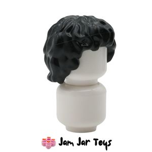 LEGO® Lee Jordan Black Tousled, Mid-length Hair FPH148
