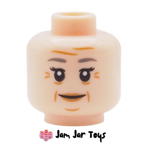 LEGO Aunt May Head, Wrinkles, Smiling