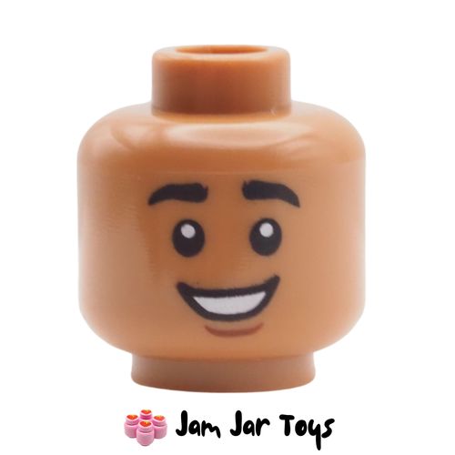 LEGO Dean Thomas / Ned Leeds Medium Nougat Head, Smile, Open Mouth