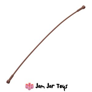 LEGO® Reddish Brown Flexible Hose / Zipline 22L with 2 Connectors. TE6