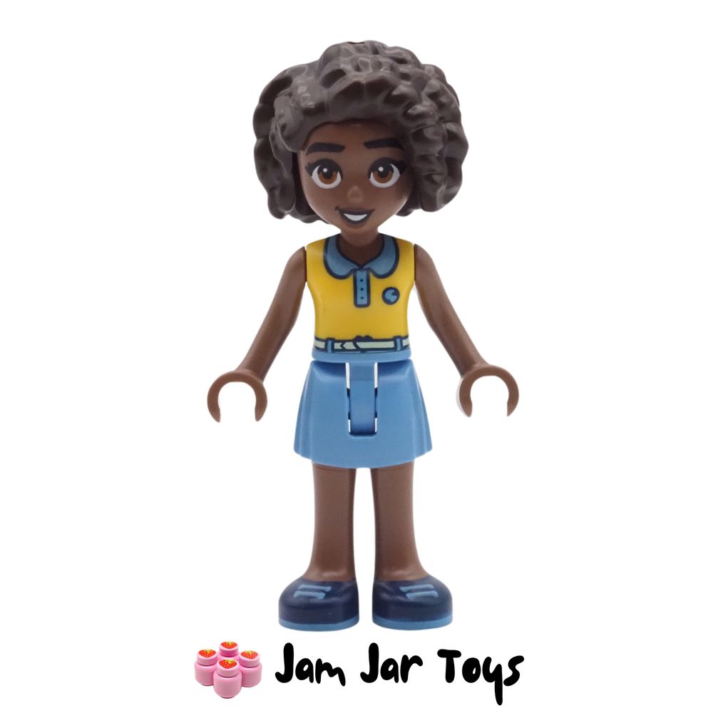 LEGO Friends Minifigure Aliya - Yellow Top, Blue Skirt.