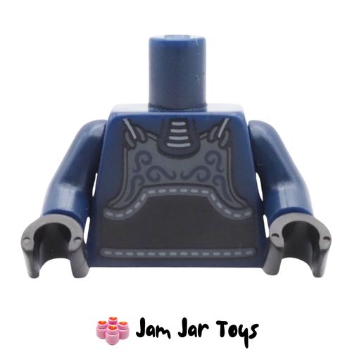 LEGO Dark Blue Kendo Fighter Torso, Black Armour.